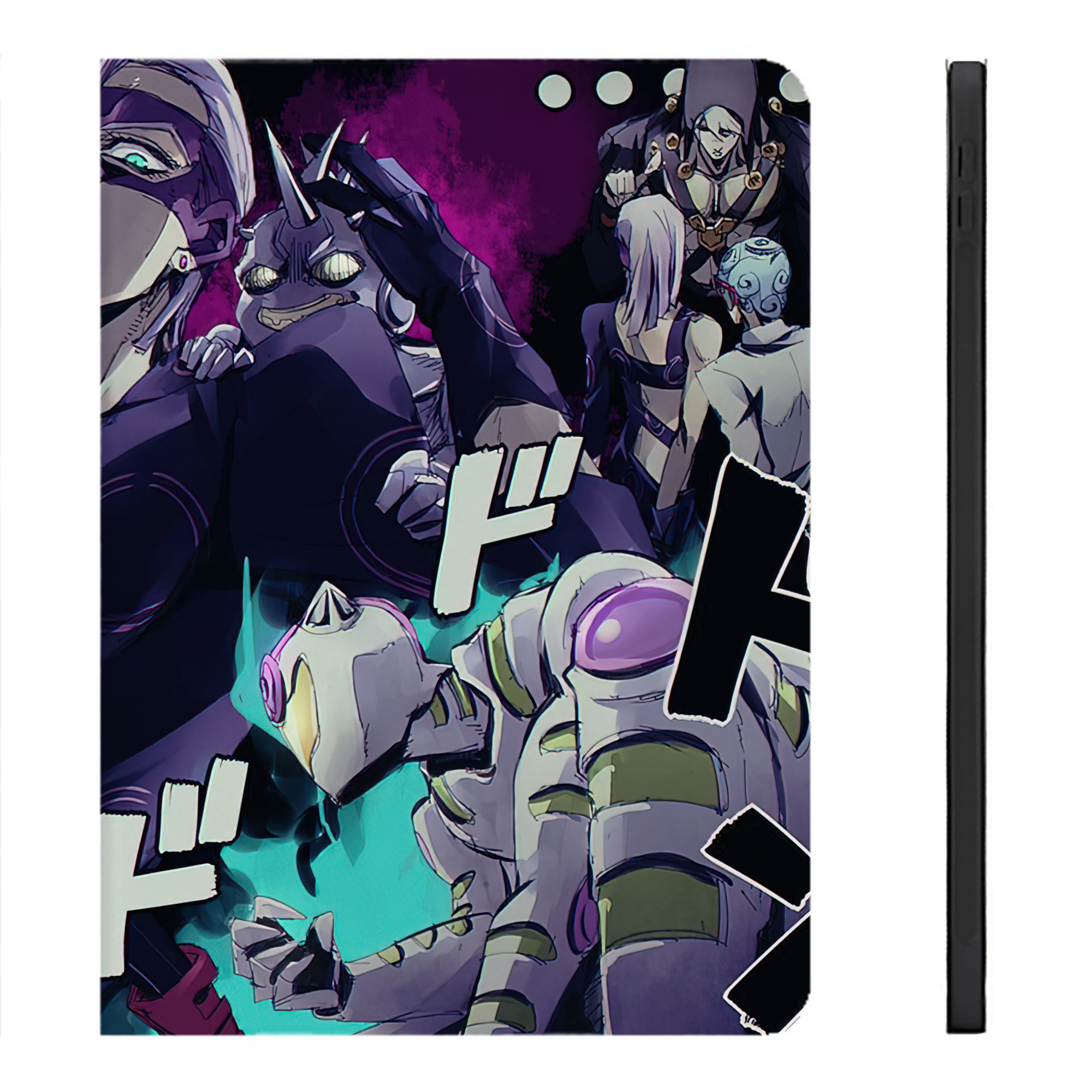 （画像用） ジョジョの奇妙な冒険 JoJo's Bizarre Adventure IPadケース ペンホルダー付き ブックスタイルデザイン